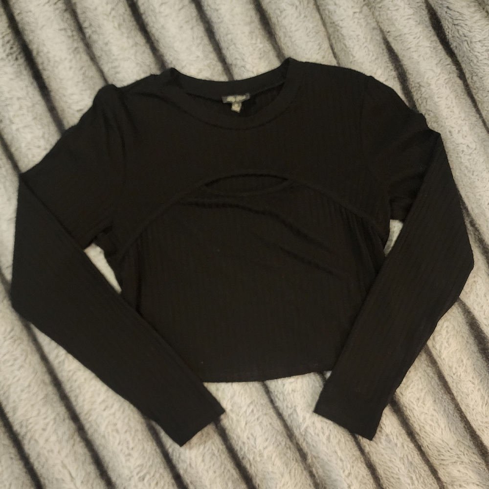 Black Long Sleeve Women's Top